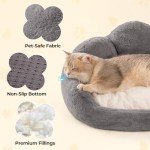 Large Washable Cat Bed with Removable Cushion