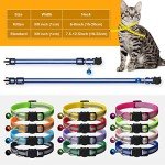 14-Piece Reflective Cat Collar Set with Bells