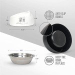 Raised Cat Bowls & Accessories Kit (Black/White)