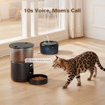 Automatic Cat Feeder & Water Fountain Combo