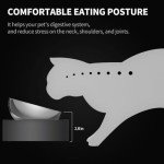 Elevated Stainless Steel Cat Bowls with Stand