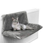 Cozy Grey Radiator Bed for Cats and Dogs