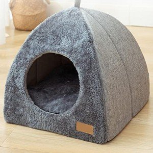 Cozy Cat Cave Bed with Washable Cushion