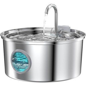 Stainless Steel Cat Water Fountain - 108oz