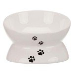 Trixie White Ceramic Cat Bowl