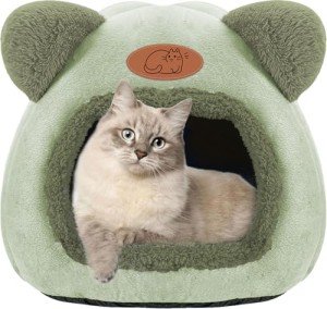 Cozy Cat Bed Tent with Washable Cushion