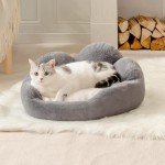 Large Washable Cat Bed with Removable Cushion