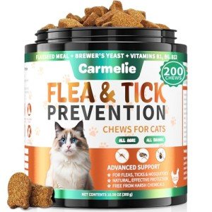 Carmelie Cat Flea and Tick Chews - 200 Treats
