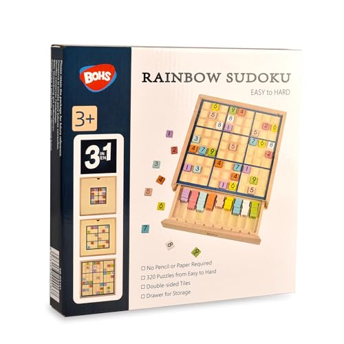 Rainbow Sudoku Board Game for Kids - 3 in 1