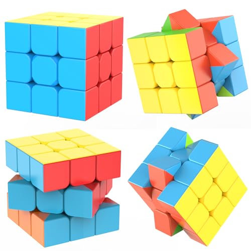 Jurnwey Speed Cube 3x3 Stickerless Puzzle Game
