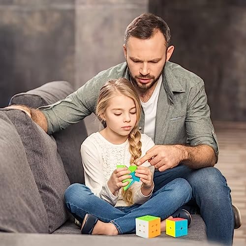 Jurnwey Stickerless Magic Speed Cube Set