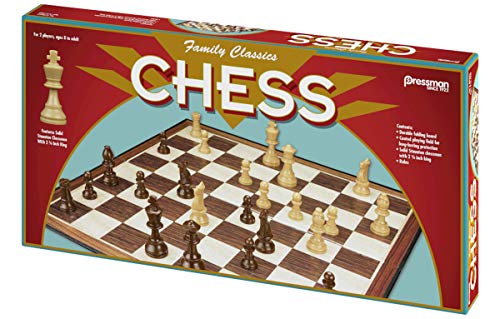 Pressman Family Classics: Folding Chess Set with Full-Size Pieces