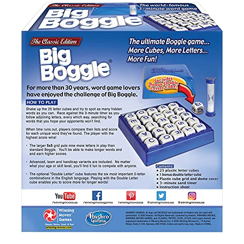 Classic Edition - Winning Moves Games BIG BOGGLE, 8+