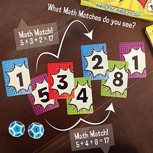 Scholastic Math Match Travel Dice Game - Fun Educational Puzzle