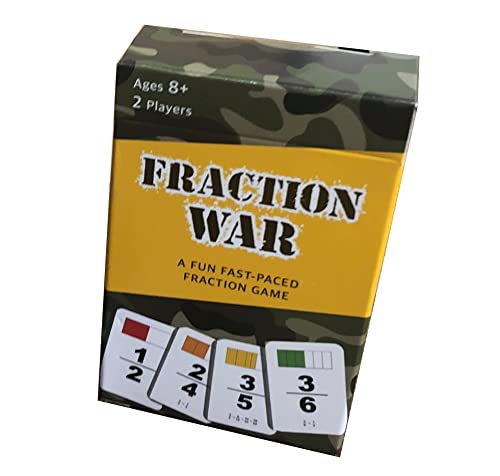 Fraction War Fun Math Game for Grades 2-5 (1 Pack)