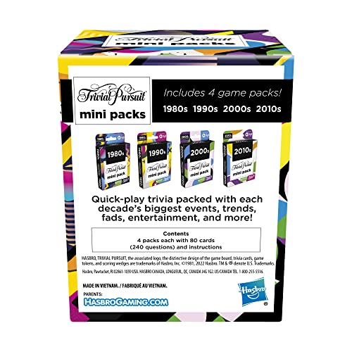 Trivial Pursuit Mini Packs - 4 Game Multipack!