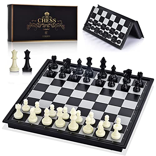 ColorGo Magnetic Chess Set with 2 Extra Queens