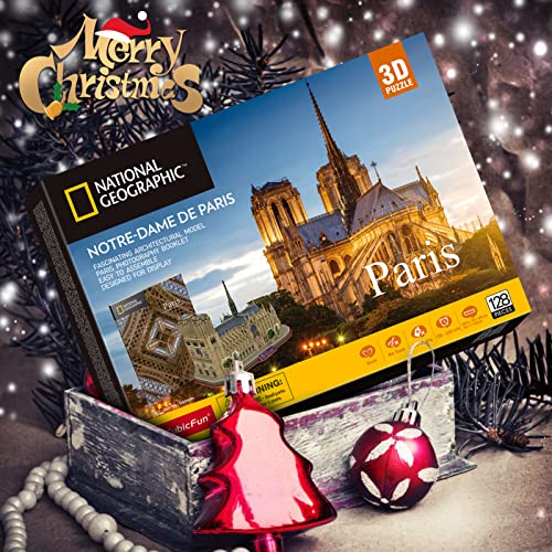Notre Dame de Paris 3D Puzzle - 128 Pieces