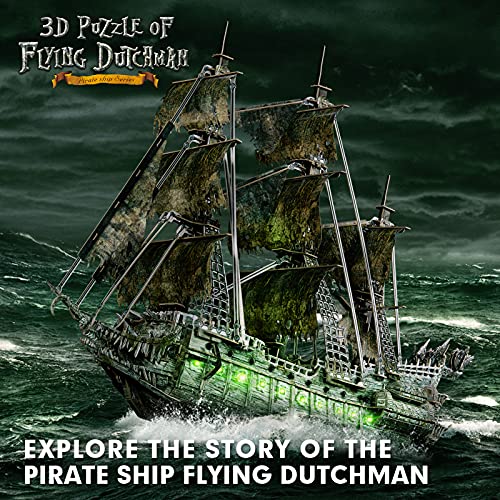 3D LED Dutchman Pirate Ship Puzzle - 360 Pieces