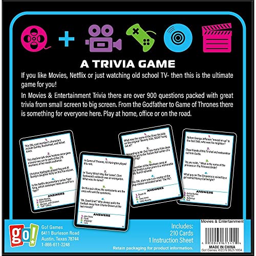 Movie & Entertainment Trivia Puzzle Game