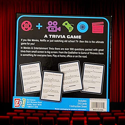 Movie & Entertainment Trivia Puzzle Game