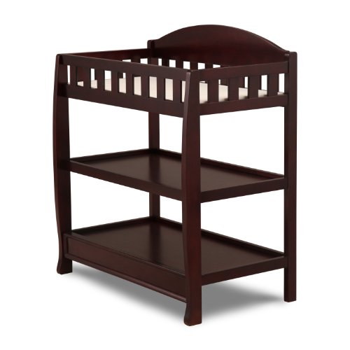 Delta Children Infant Changing Table with Pad, Espresso Cherry