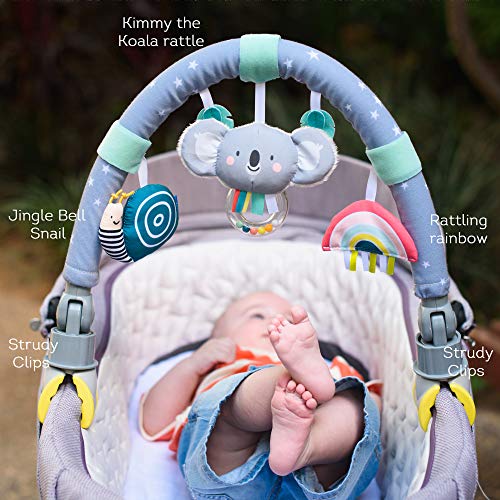 Taf Toys Koala Daydream Pram, Stroller and Car Seat Arch | Ideal for Infants & Toddlers, Activity Arch with Fascinating Toys, Stimulates Babyâs Senses and Motor Skills Development, for Easier Outdoors
