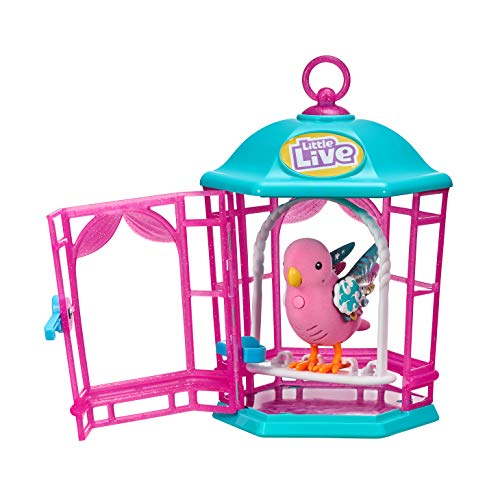 Little Live Pets Bird with Cage - Rainbow Glow - Styles May Vary
