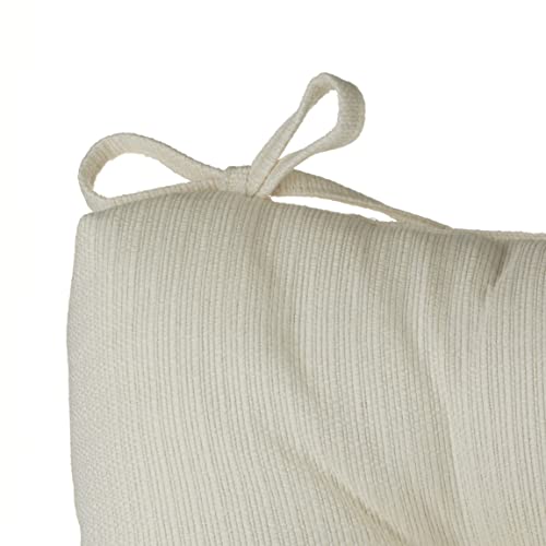 The Gripper Non-Slip Omega Jumbo Rocking Chair Cushions, 17" x 17", Ivory