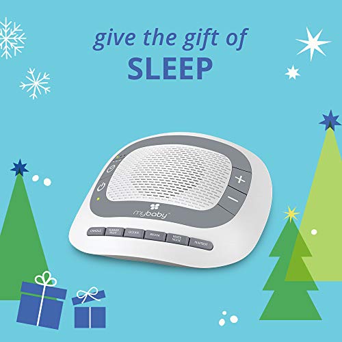 White Noise Machine for Babies | 6 Soothing Lullabies for Newborns, Sound Therapy for Travel, Relaxing, Kids, Newborns, Toddlers | Baby Songs, Adjustable Volume, Auto-off Timer | MyBaby SoundSpa