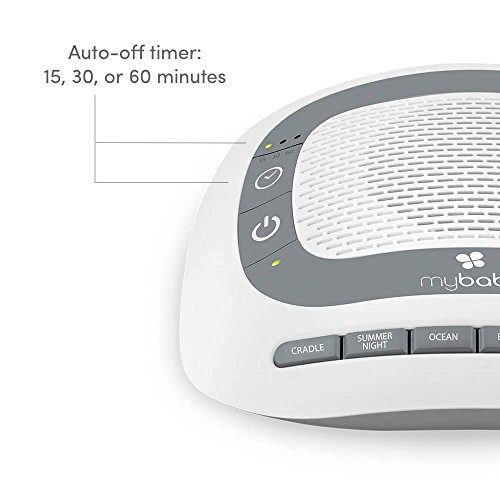 White Noise Machine for Babies | 6 Soothing Lullabies for Newborns, Sound Therapy for Travel, Relaxing, Kids, Newborns, Toddlers | Baby Songs, Adjustable Volume, Auto-off Timer | MyBaby SoundSpa