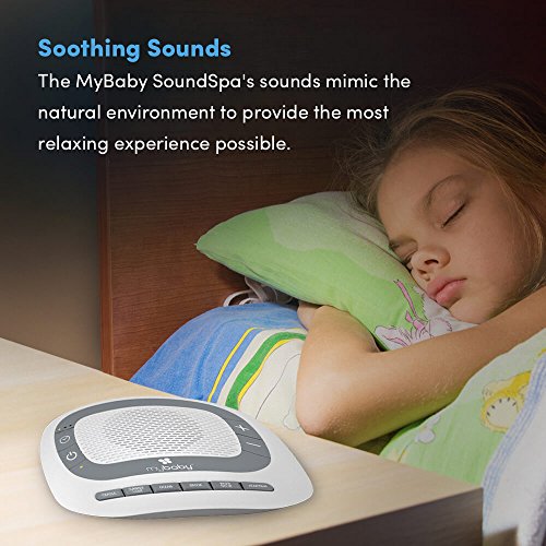 White Noise Machine for Babies | 6 Soothing Lullabies for Newborns, Sound Therapy for Travel, Relaxing, Kids, Newborns, Toddlers | Baby Songs, Adjustable Volume, Auto-off Timer | MyBaby SoundSpa