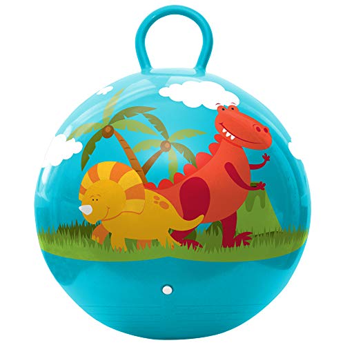 Hedstrom Dinosaurs Hopper Ball, Kid's Ride On, Bouncy Ball, 18 Inch