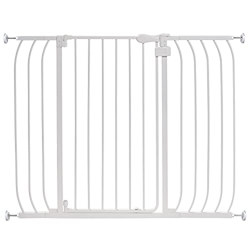 Summer Multi-Use Extra Tall Walk-Thru Baby Gate, Metal, White Finish  36 Tall, Fits Openings up to 29 to 48 Wide, Baby and Pet Gate for Doorways and Stairways