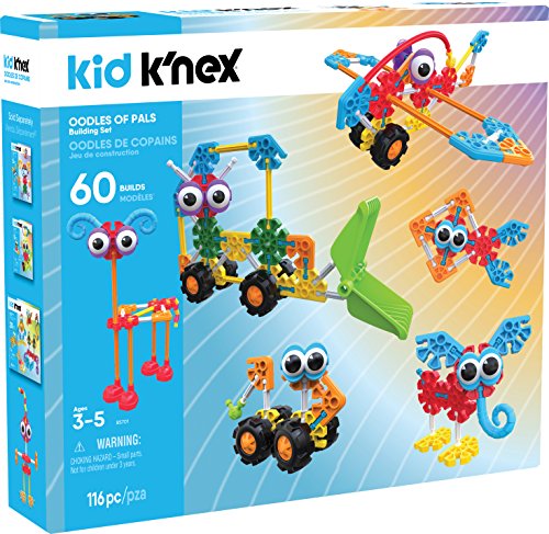 KID KNEX  Oodles of Pals Building Set  115 Pieces  Ages 3 and Up Preschool Educational Toy (Amazon Exclusive)