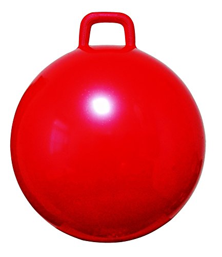 AppleRound Space Hopper Ball with Air Pump: 22in/55cm Diameter for Ages 10-12, Hop Ball, Kangaroo Bouncer, Hippity Hoppity Hop, Jumping Ball