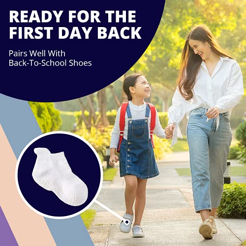 LA Active Baby Toddler Grip Ankle Socks - 6 Pairs - Non Slip/Skid Covered (Boys, 12-36 Months)