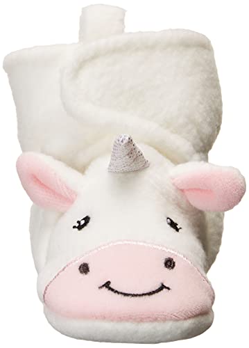 Hudson Baby Unisex Cozy Fleece Booties, Magical Unicorn, 0-6 Months US
