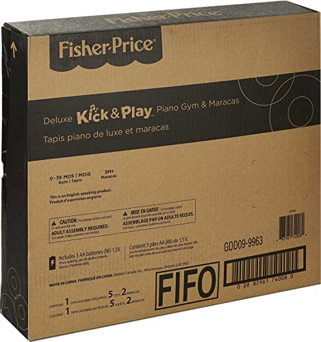 Fisher-Price Deluxe Kick & Play Piano Gym & Maracas