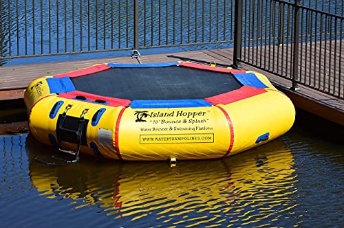 Island Hopper 10' Bounce N Splash Padded Water Bouncer
