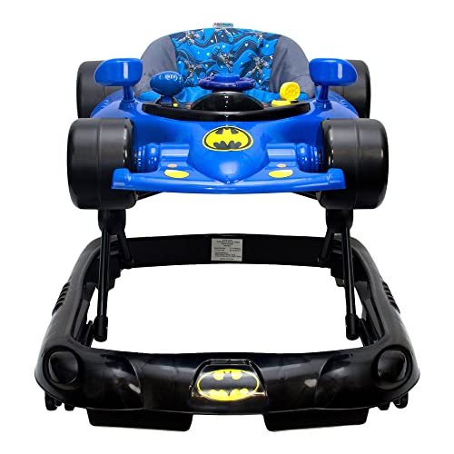 KidsEmbrace Batman Baby Activity Walker, DC Comics Car, Music and Lights, Blue