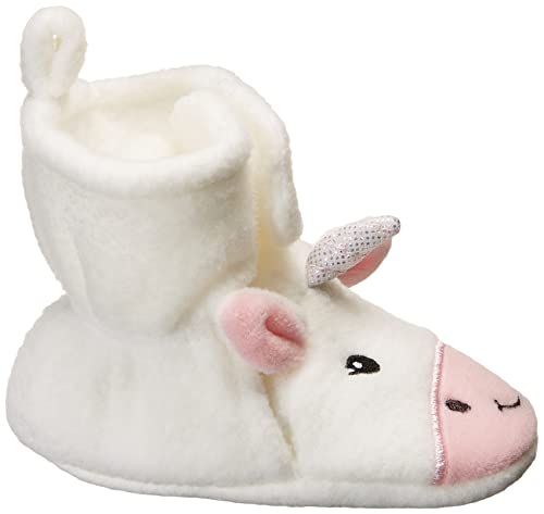 Hudson Baby Unisex Cozy Fleece Booties, Magical Unicorn, 0-6 Months US