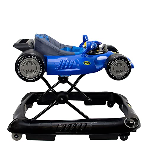 KidsEmbrace Batman Baby Activity Walker, DC Comics Car, Music and Lights, Blue