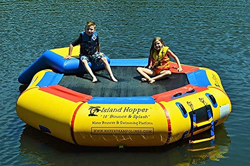 Island Hopper 10' Bounce N Splash Padded Water Bouncer