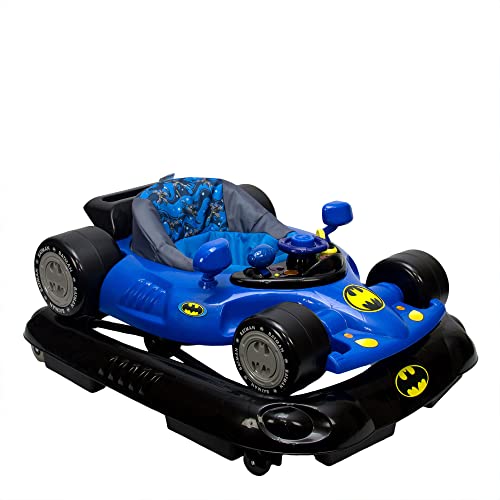 KidsEmbrace Batman Baby Activity Walker, DC Comics Car, Music and Lights, Blue