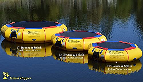 Island Hopper 10' Bounce N Splash Padded Water Bouncer