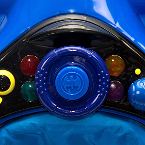 KidsEmbrace Batman Baby Activity Walker, DC Comics Car, Music and Lights, Blue