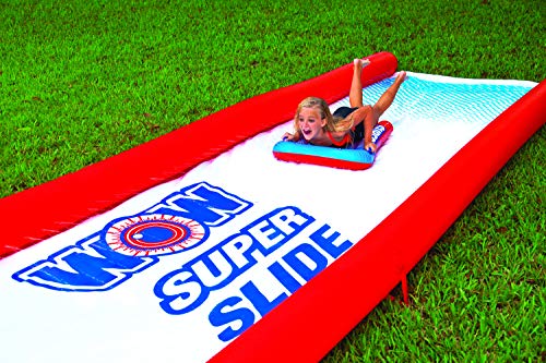WOW Sports World of Watersports Super Slide l Giant Backyard Waterslide, High Side Walls, Built in Sprinkler, 25 Feet x 6 Feet