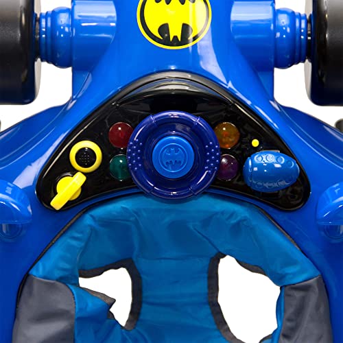 KidsEmbrace Batman Baby Activity Walker, DC Comics Car, Music and Lights, Blue