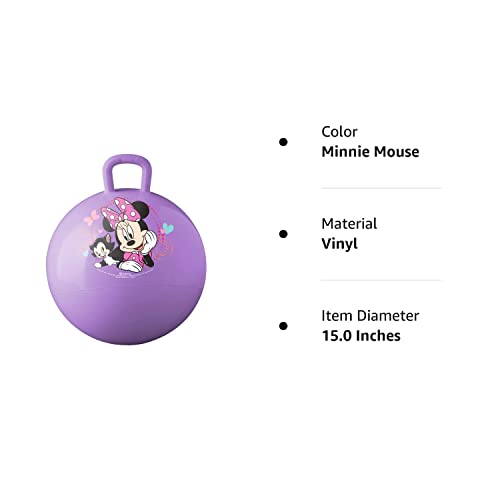 Hedstrom Minnie Mouse Happy Helpers Hopper Ball, Hop Ball for Kids, 15 Inch